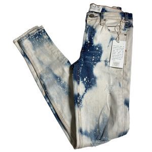 MCGUIRE Denim ‎ Newton Skinny Santana 21 Womens Size 23 New w/ Tags Tye Dye